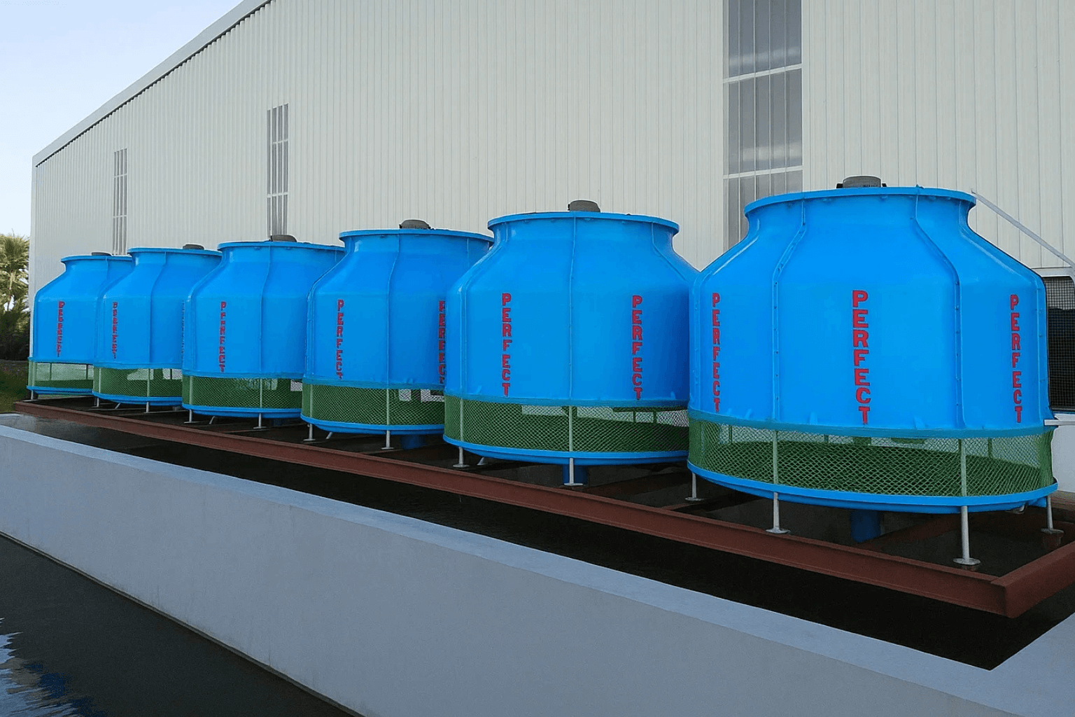 Fiberglass Cooling Tower, Industrial Heat Removal Systems, Crossflow Cooling Towers